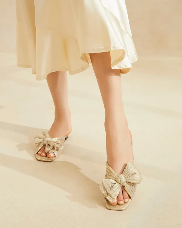 Hot Daphne Bow Slide SOMETHING BLUE | FOR THE BRIDE