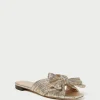Cheap Daphne Bow Slide Flat Sandals