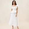 Flash Sale Delilah Cream Ruffle Organza Skirt FOR THE BRIDE | Event Essentials