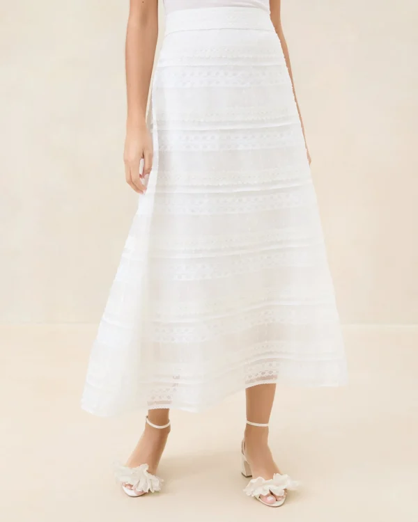 Flash Sale Delilah Cream Ruffle Organza Skirt FOR THE BRIDE | Event Essentials