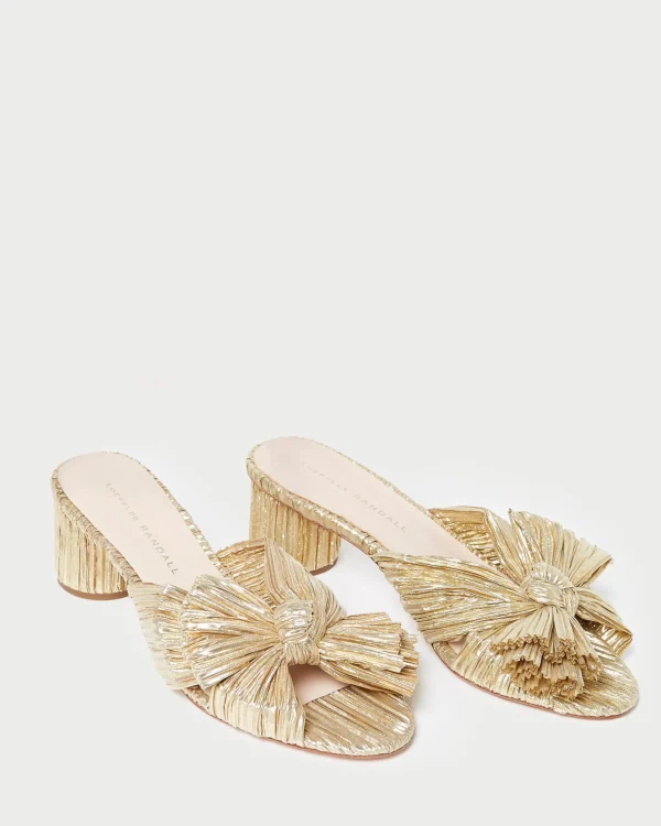 Best Emilia Pleated Bow Heel Heeled Sandals