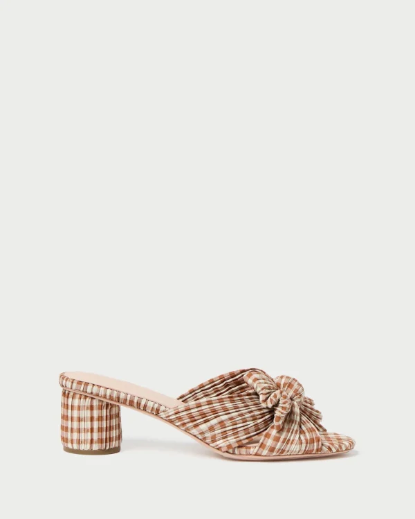 Best Emilia Pleated Bow Heel Heeled Sandals