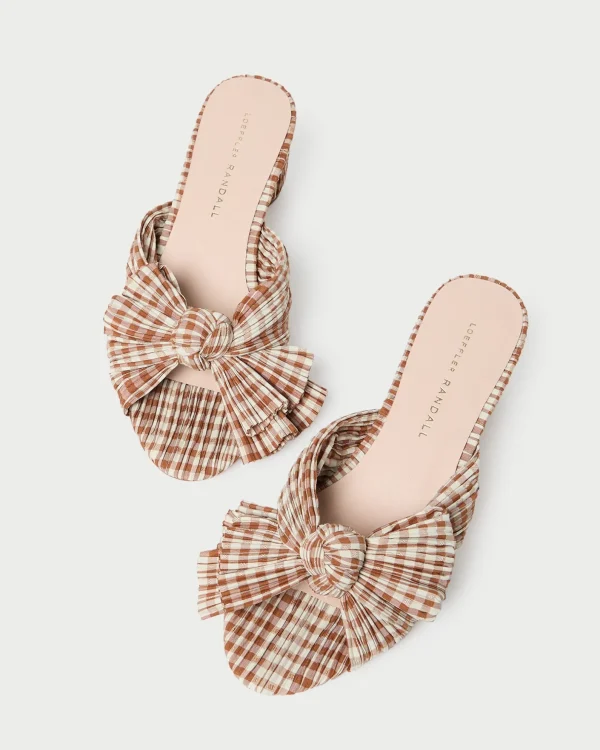 Best Emilia Pleated Bow Heel Heeled Sandals