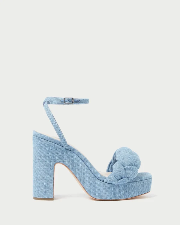 Online Fae Denim Platform Heel FOR THE GUESTS | FOR THE BRIDE