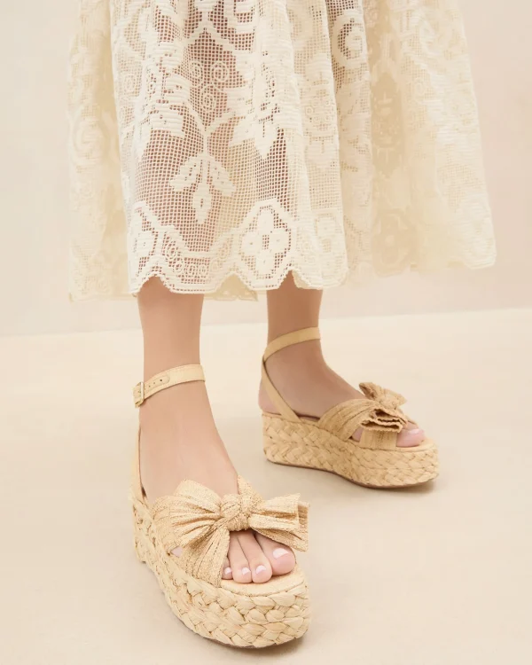 Best Sale Gaby Pleated Bow Espadrille Casual Staples | Event Essentials