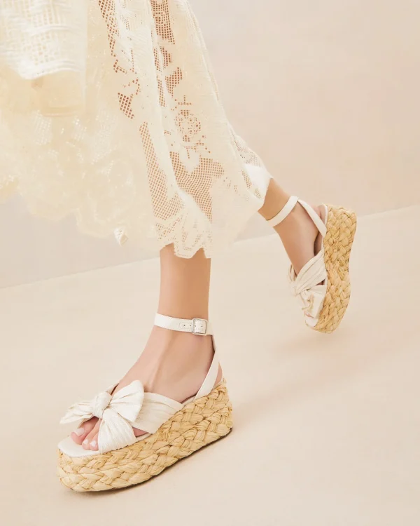 Best Sale Gaby Pleated Bow Espadrille Casual Staples | Event Essentials