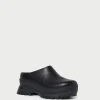 Outlet Gemma Black Leather Lug Mule Jessie Loves | Flats & Loafers