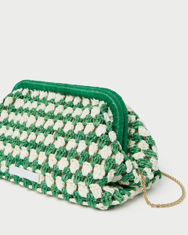 Cheap Glenda Blue/Cream Crochet Clutch FOR THE GUESTS | Clutches