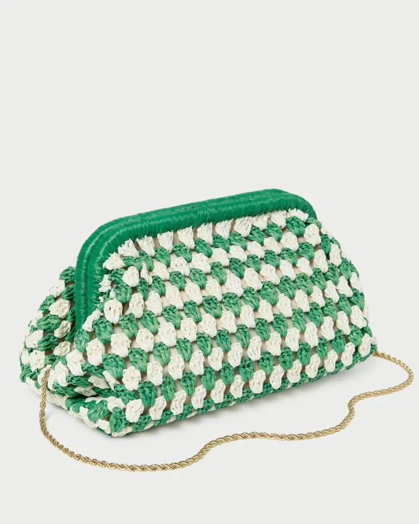Cheap Glenda Blue/Cream Crochet Clutch FOR THE GUESTS | Clutches