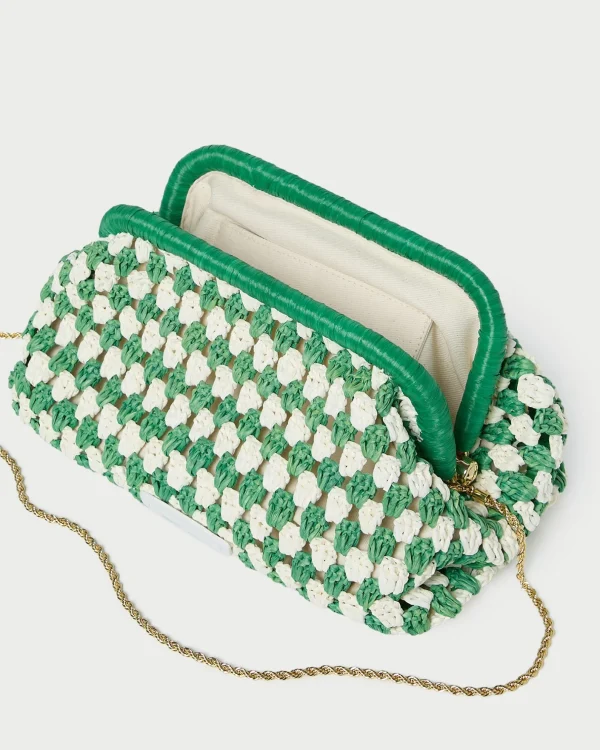Cheap Glenda Blue/Cream Crochet Clutch FOR THE GUESTS | Clutches
