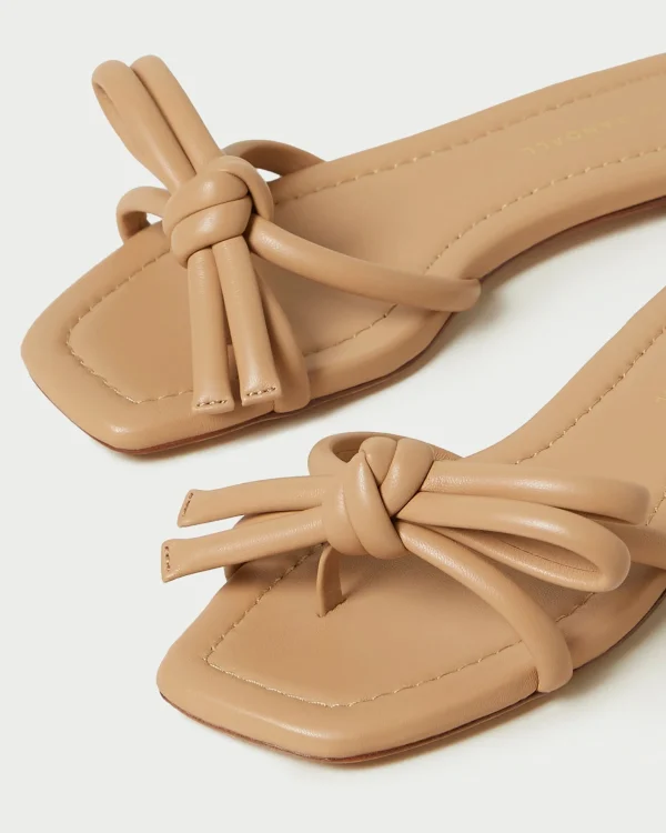 Shop Hadley Leather Bow Sandal SOMETHING BLUE | FOR THE BRIDE