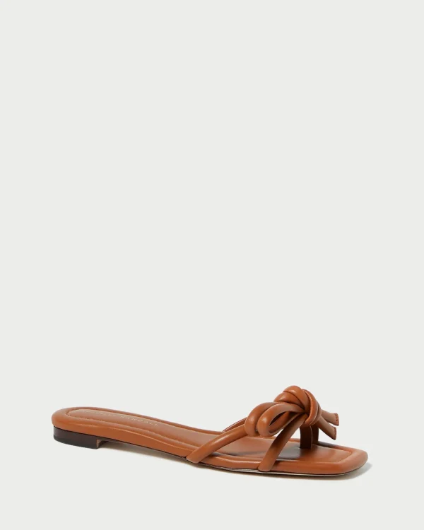 Shop Hadley Leather Bow Sandal SOMETHING BLUE | FOR THE BRIDE