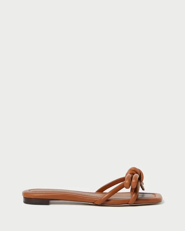 Shop Hadley Leather Bow Sandal SOMETHING BLUE | FOR THE BRIDE