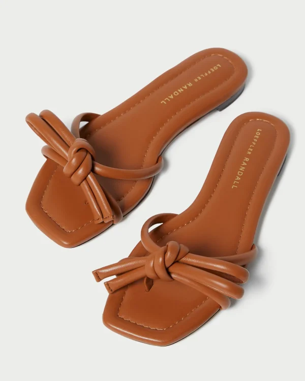 Shop Hadley Leather Bow Sandal SOMETHING BLUE | FOR THE BRIDE