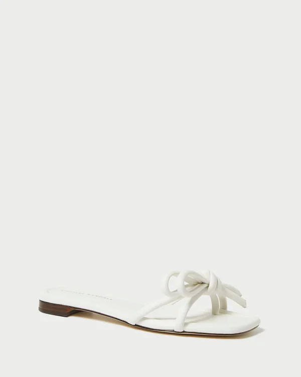 Shop Hadley Leather Bow Sandal SOMETHING BLUE | FOR THE BRIDE