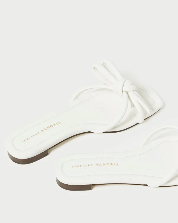 Shop Hadley Leather Bow Sandal SOMETHING BLUE | FOR THE BRIDE