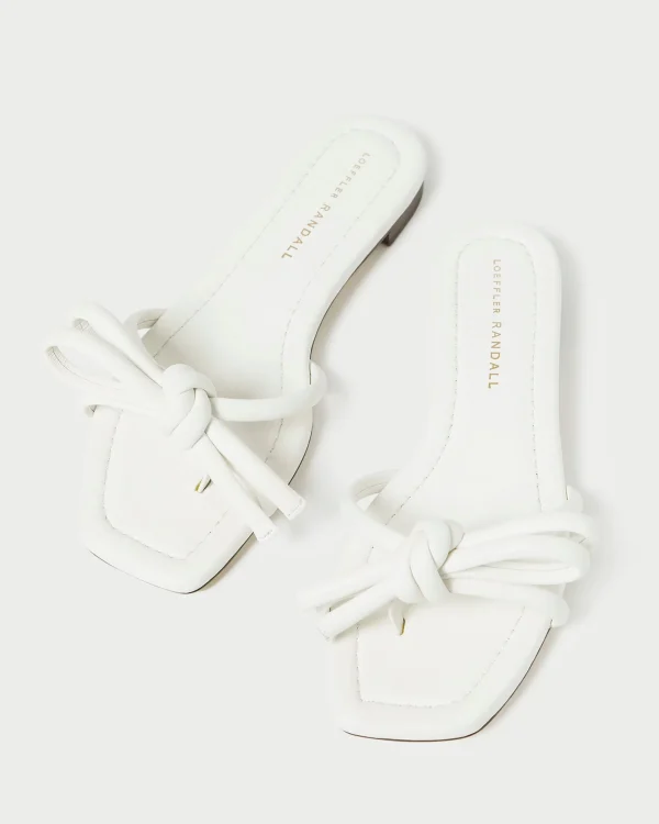 Shop Hadley Leather Bow Sandal SOMETHING BLUE | FOR THE BRIDE