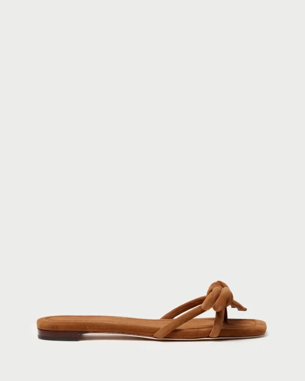 Shop Hadley Leather Bow Sandal SOMETHING BLUE | FOR THE BRIDE