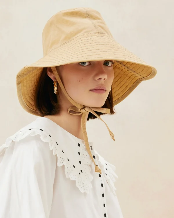 Online Hannah Parchment Nylon Bucket Hat Casual Staples | Vacation Shop