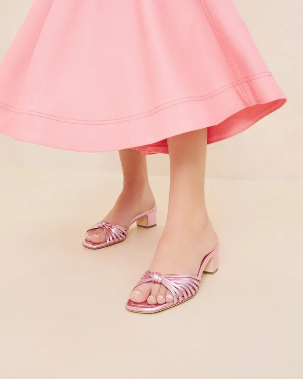 Outlet Hazel Leather Knot Mule FOR THE GUESTS | FOR THE BRIDE