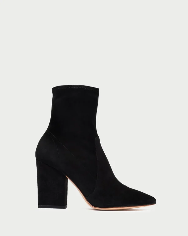 Discount Isla Suede Slim Ankle Bootie Boots