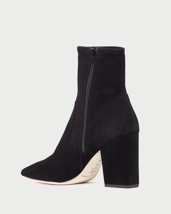 Discount Isla Suede Slim Ankle Bootie Boots