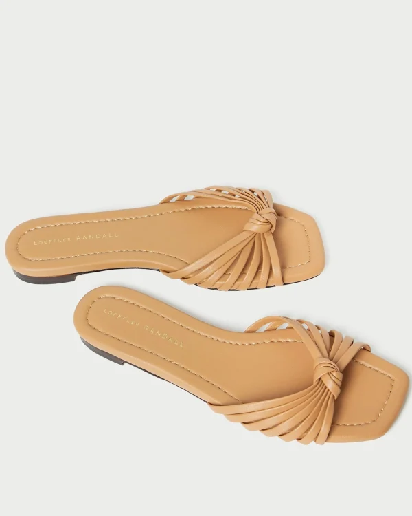 New Izzie Leather Knot Sandal FOR THE BRIDE | Flat Sandals