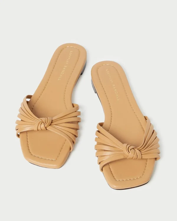 New Izzie Leather Knot Sandal FOR THE BRIDE | Flat Sandals