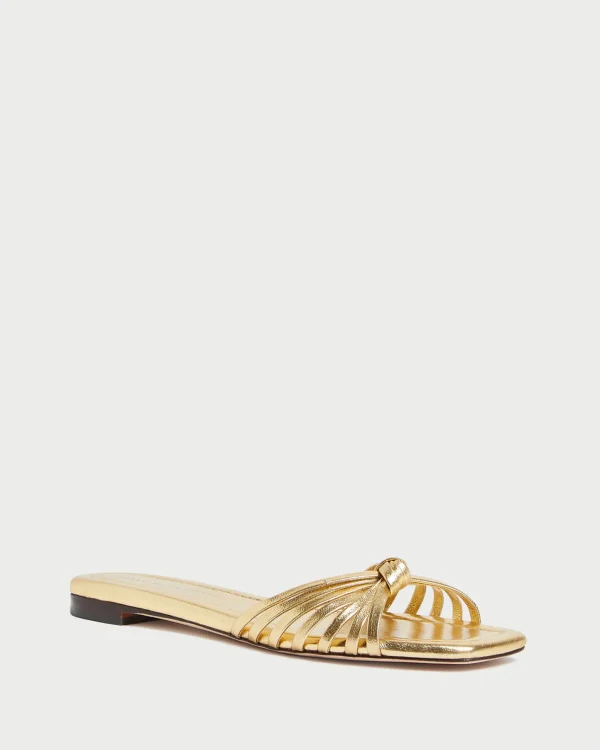 New Izzie Leather Knot Sandal FOR THE BRIDE | Flat Sandals