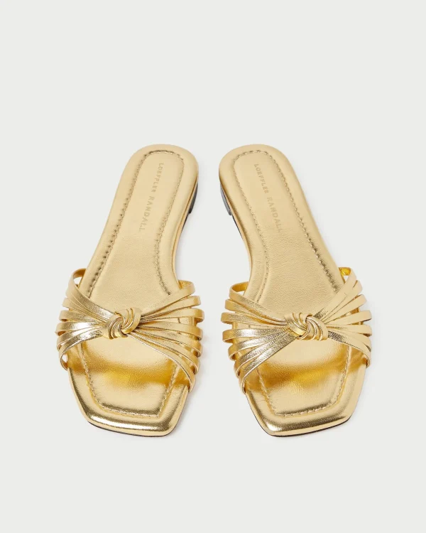 New Izzie Leather Knot Sandal FOR THE BRIDE | Flat Sandals