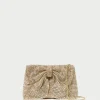 Shop Jolene Gold Diamanté Bow Clutch FOR THE BRIDE | Clutches