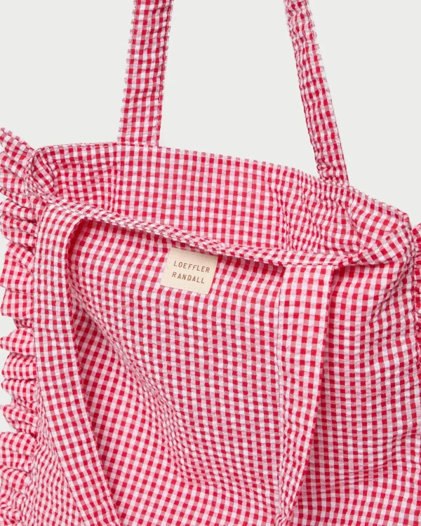 Discount Justine Ruffle Tote Totes