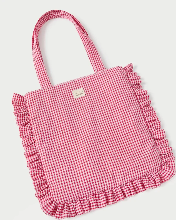 Discount Justine Ruffle Tote Totes