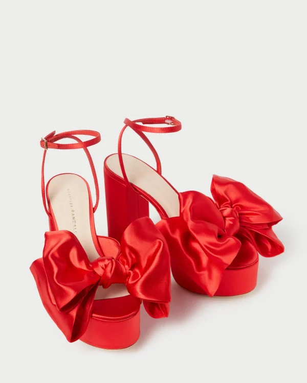 Discount Kiki Satin Platform Sandal FOR THE BRIDE | Heeled Sandals