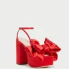 New Kiki Satin Platform Sandal Heeled Sandals