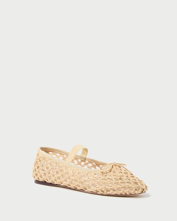 Shop Leonie Natural Crochet Ballet Flat Casual Staples | Vacation Shop