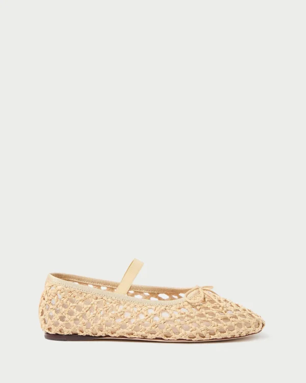 Shop Leonie Natural Crochet Ballet Flat Casual Staples | Vacation Shop