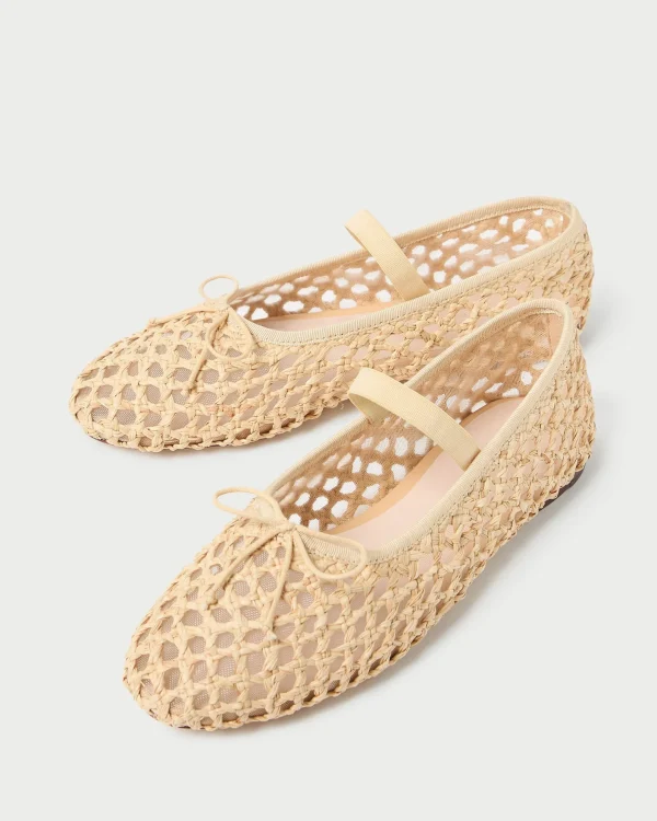 Shop Leonie Natural Crochet Ballet Flat Casual Staples | Vacation Shop