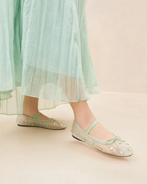New Leonie /Crystal Ballet Flat FOR THE BRIDE | Event Essentials