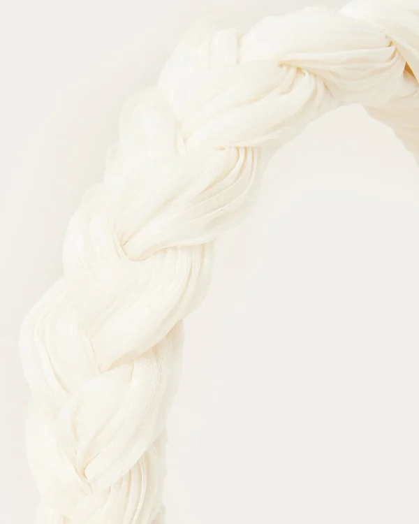Shop Lilac Pearl Braided Headband FOR THE BRIDE | Accessories
