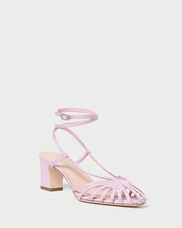Shop Livvy Pink Moiré Heeled Sandal FOR THE GUESTS | Heeled Sandals