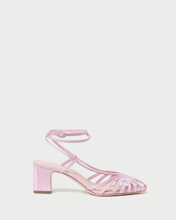 Shop Livvy Pink Moiré Heeled Sandal FOR THE GUESTS | Heeled Sandals
