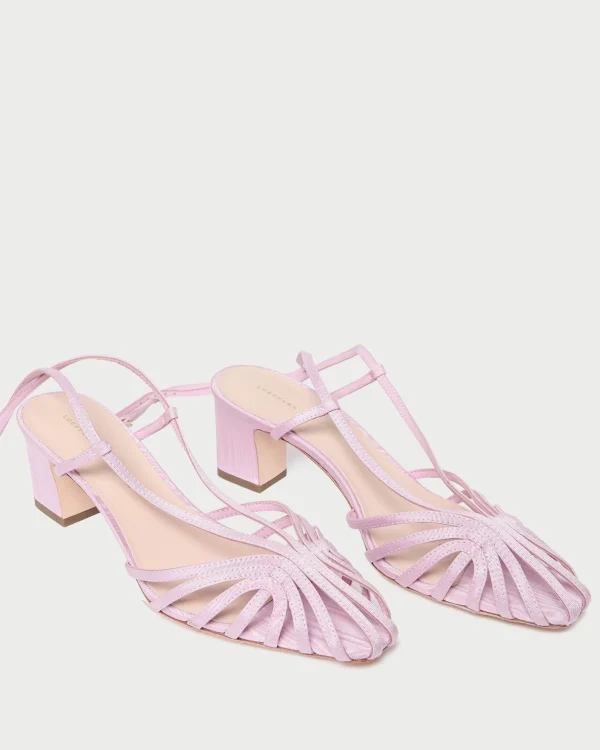 Shop Livvy Pink Moiré Heeled Sandal FOR THE GUESTS | Heeled Sandals