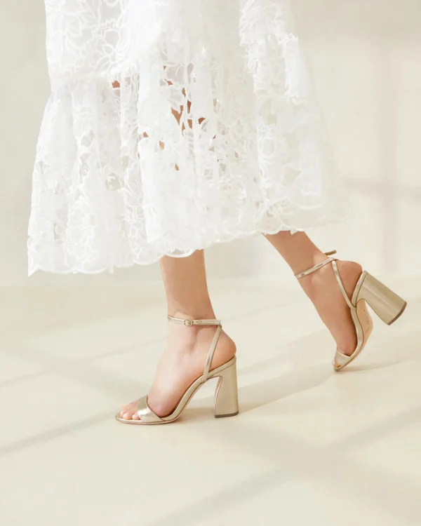 Clearance Malia Curved-Heel Sandal SOMETHING BLUE | FOR THE BRIDE