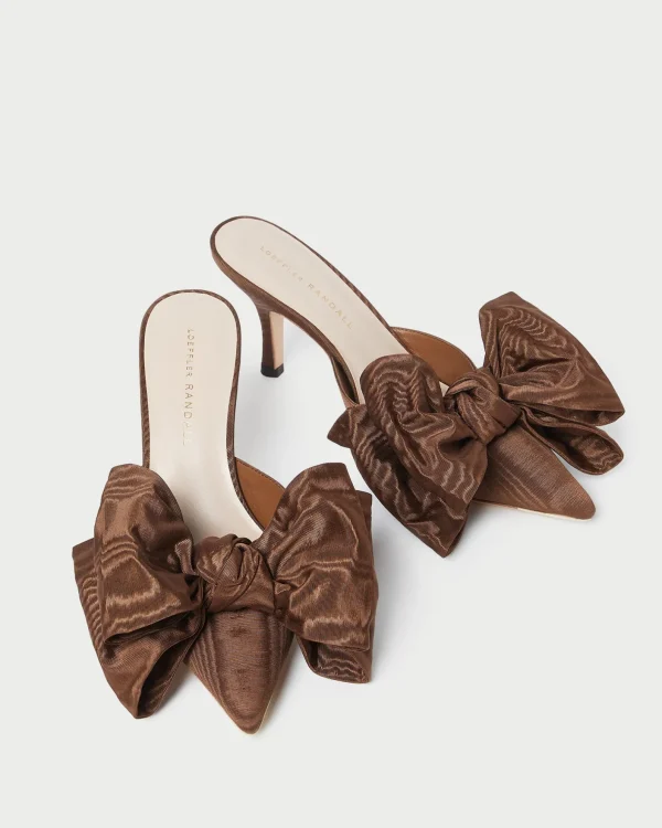 Cheap Margot Moiré Bow Mule FOR THE BRIDE | Pumps & Mules