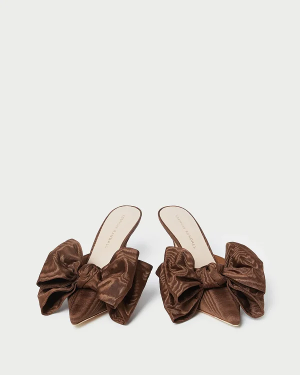 Cheap Margot Moiré Bow Mule FOR THE BRIDE | Pumps & Mules