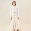 Shop Mateo Button-Front Skirt Casual Staples | Vacation Shop