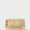 Outlet Mavis Raffia Ruffle Clutch FOR THE GUESTS | FOR THE BRIDE