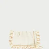 Online Mavis Moiré Ruffle Clutch Event Essentials | Vacation Shop