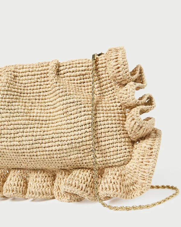 Online Mavis Moiré Ruffle Clutch Event Essentials | Vacation Shop